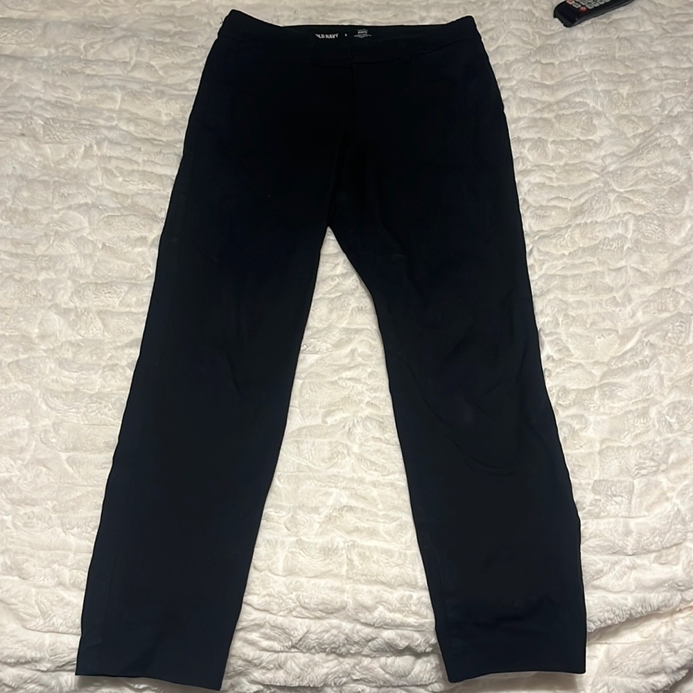 Women’s Old navy blue slacks, size 2, high rise pixie